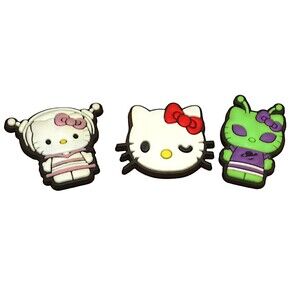 Hello Kitty Alien Astronaut Cat Face Shoe Charms For Clogs